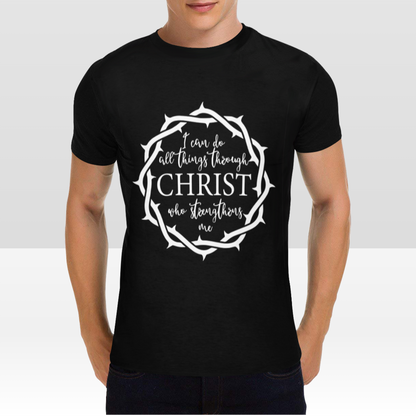 Super Soft Fabric Powerful "CHRIST" Print Unisex Black T-Shirt - USTAD HOME
