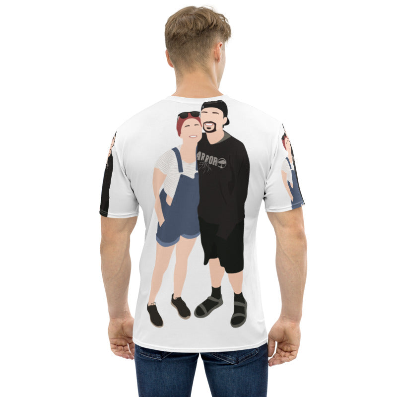 Personalised Faceless Illustration Photo Design All Over Print Unisex T-Shirt - USTAD HOME