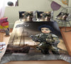 Personalised Soldier Boy 3-Piece Bedding Set - USTAD HOME