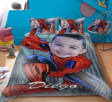 Personalised Spiderman 3-Piece Bedding Set - USTAD HOME