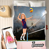 Personalised Volleyball Sports Girl Blanket - USTAD HOME