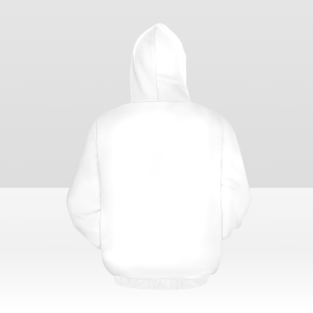 Super Smooth "Peace Over fear" Print Unisex White Hoodie - USTAD HOME