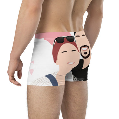 Personalized Faceless Illustration Multi Photo Design Boxer - USTAD HOME