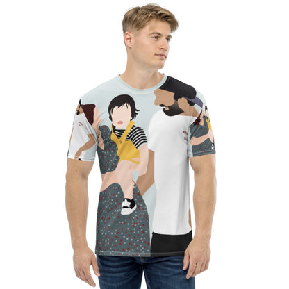 Personalised Faceless Illustration Photo Design All Over Print Unisex T-Shirt - USTAD HOME