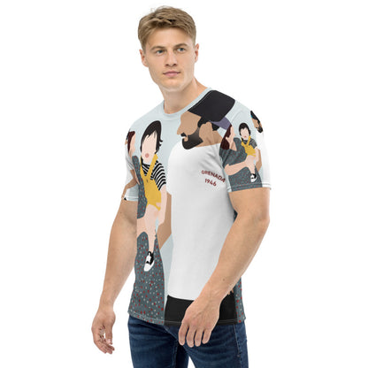 Personalised Faceless Illustration Photo Design All Over Print Unisex T-Shirt - USTAD HOME