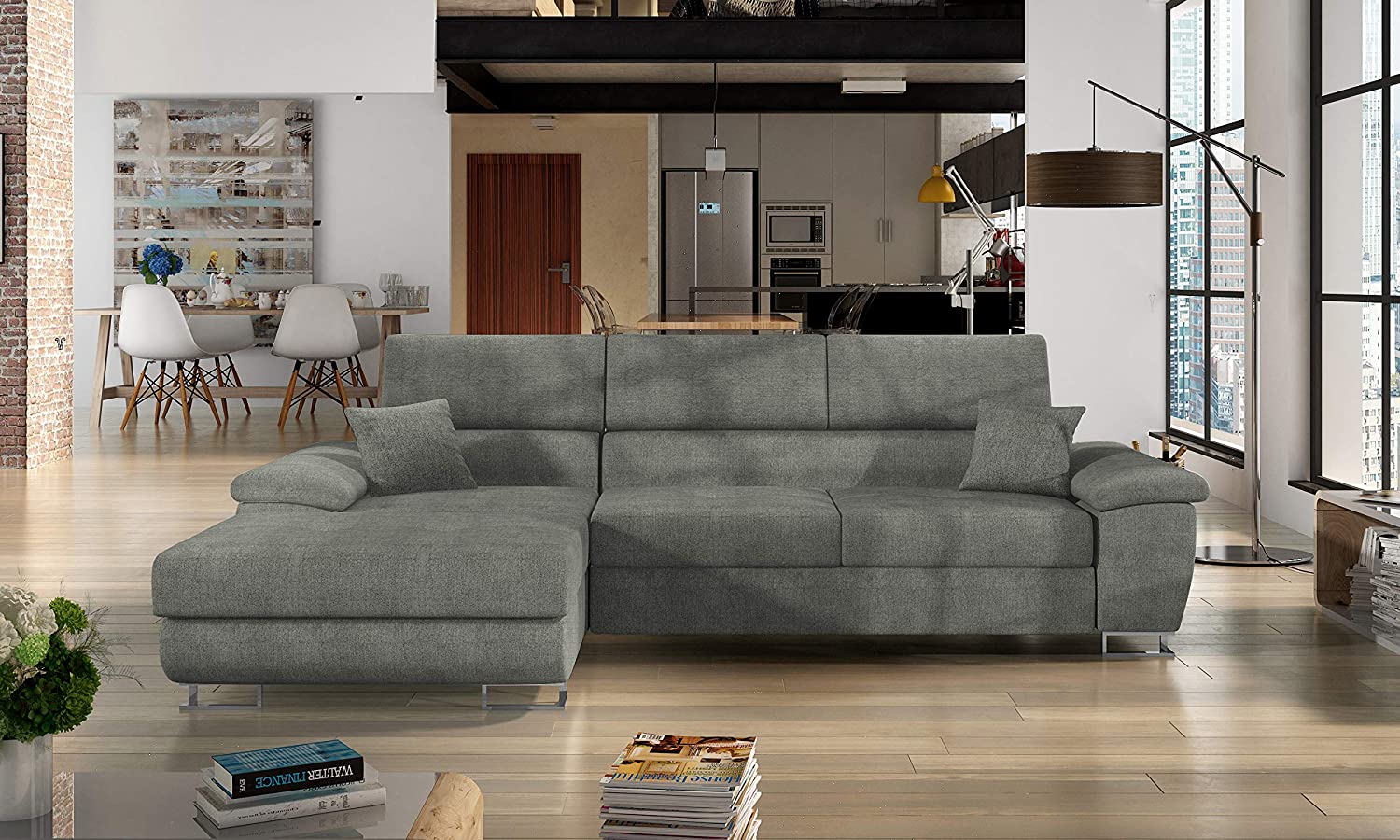 Antonio Faux Leather Sofa Bed - USTAD HOME