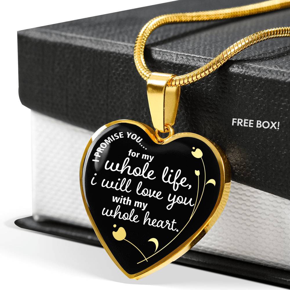 Deluxe "I Promise You" Luxury Heart Necklace - USTAD HOME