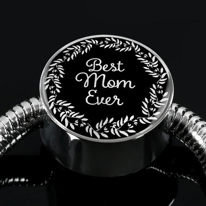 Luxurious Best Mom Ever Steel Bracelet - USTAD HOME