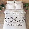 Infinity Love Personalized Couples Blanket - USTAD HOME