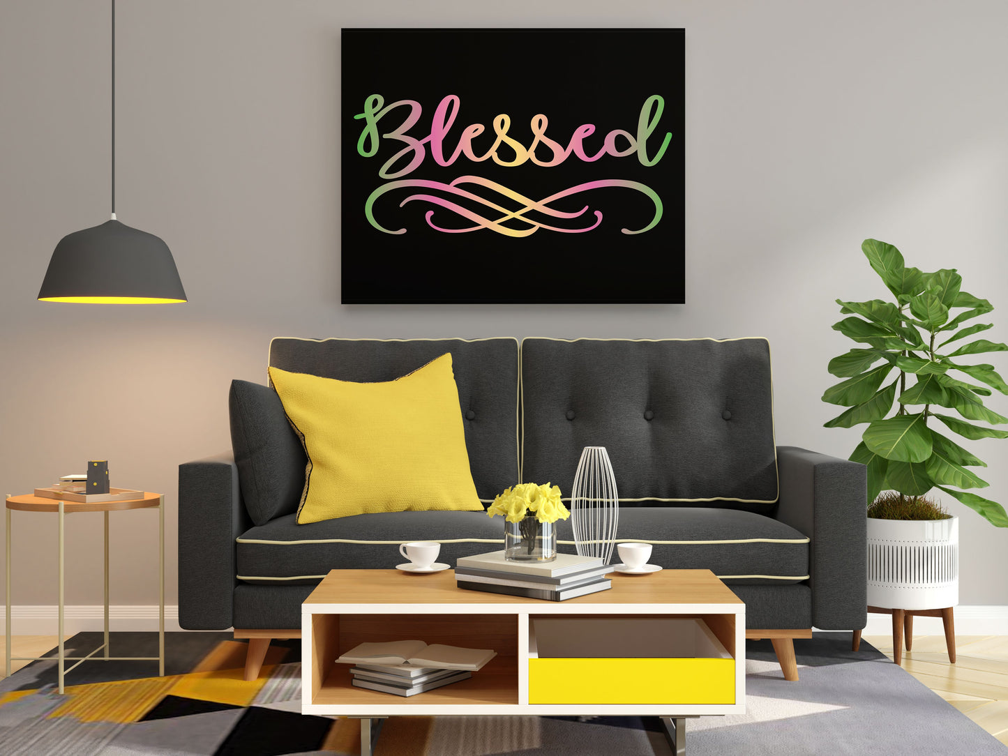 Marvelous "BLESSED" Canvas Print - USTAD HOME