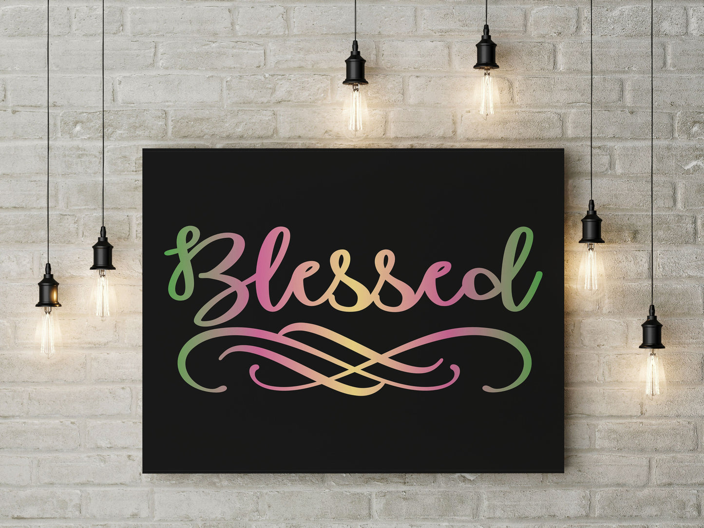 Marvelous "BLESSED" Canvas Print - USTAD HOME