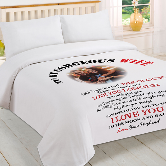 My Gorgeous Wife Photo Duvet Cover - USTAD HOME