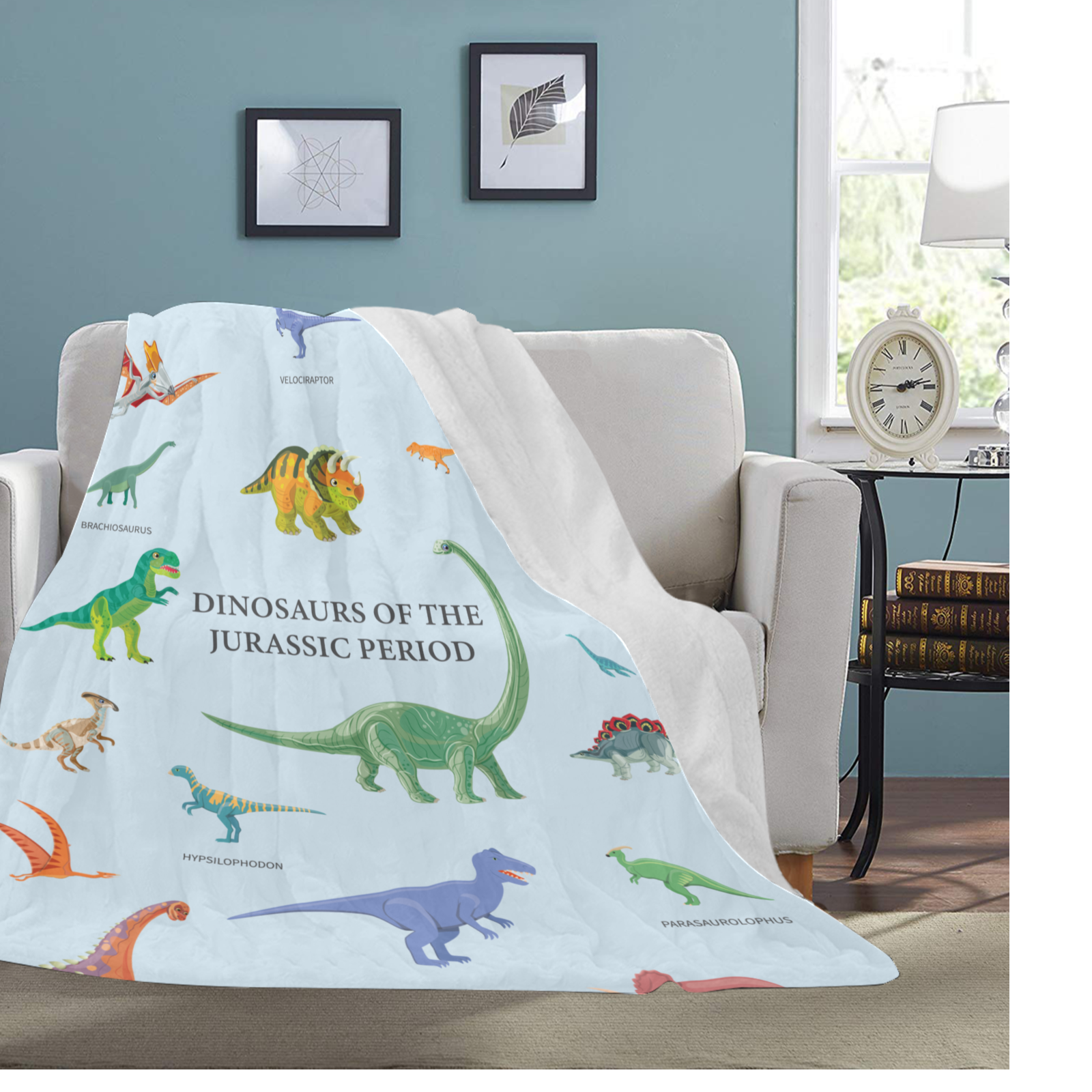 Awesome "Dinosaurs of the Jurassic Period" Blanket - USTAD HOME