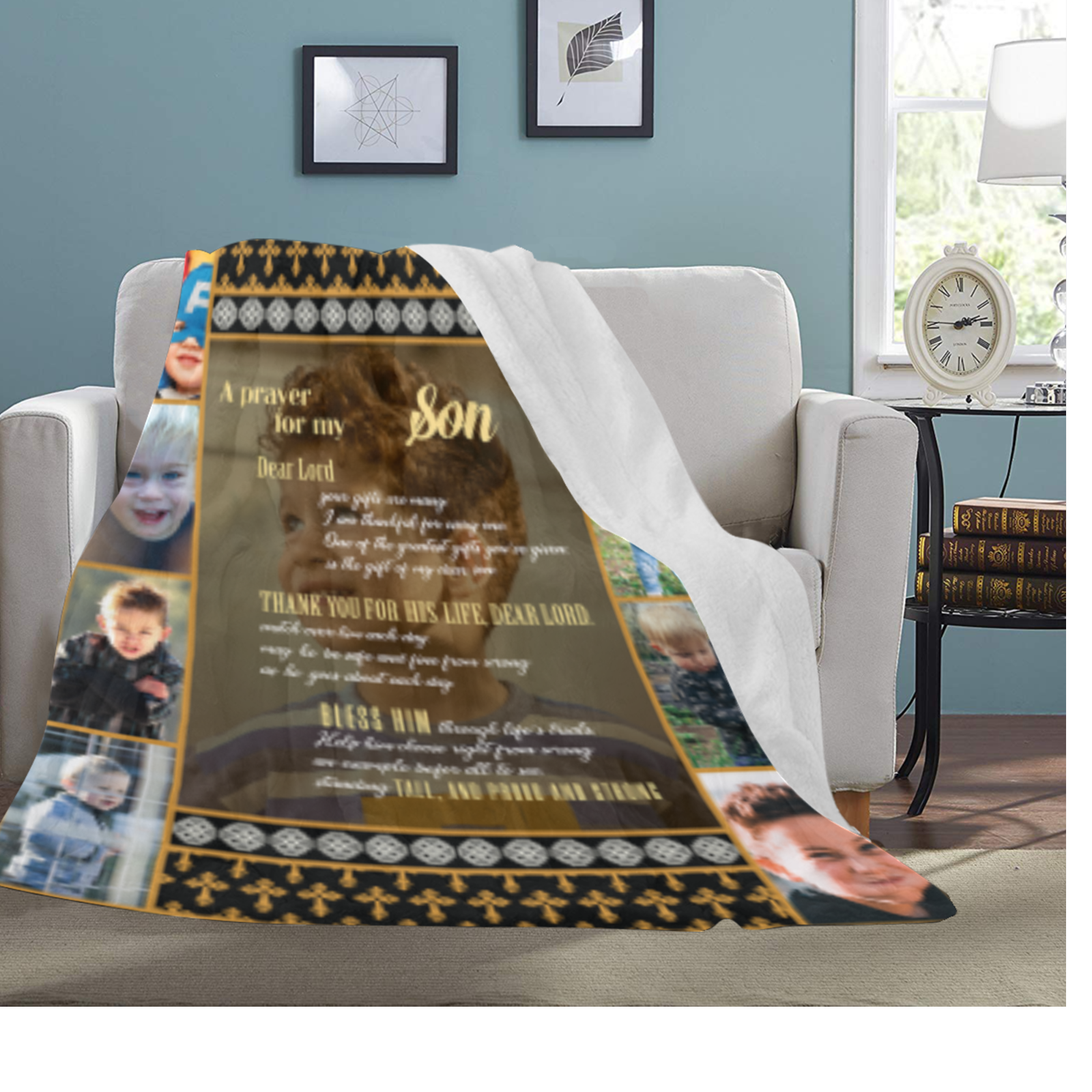 Exclusive "A Prayer for my Son" Blanket - USTAD HOME