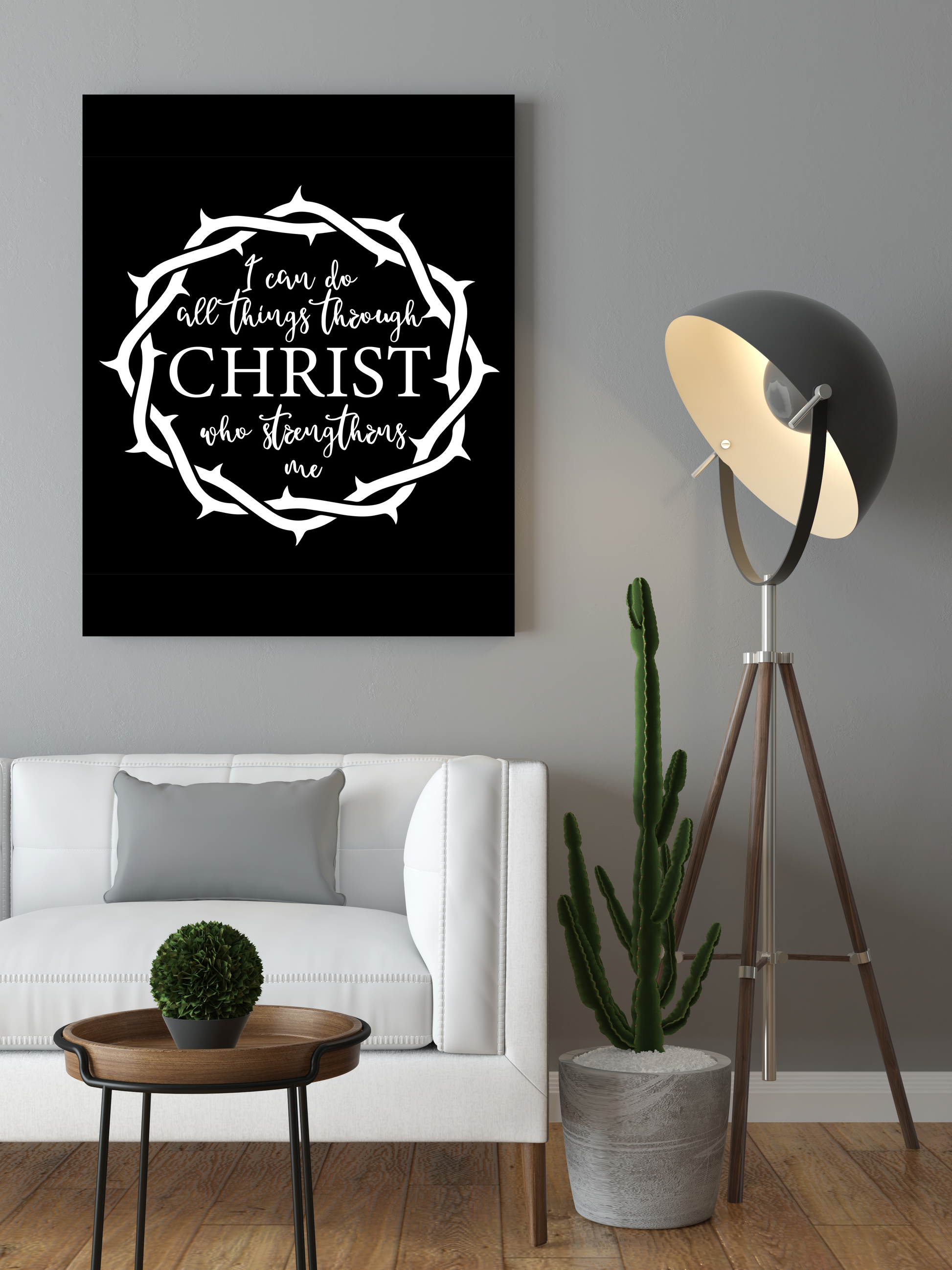 Powerful "CHRIST" Canvas Print - USTAD HOME