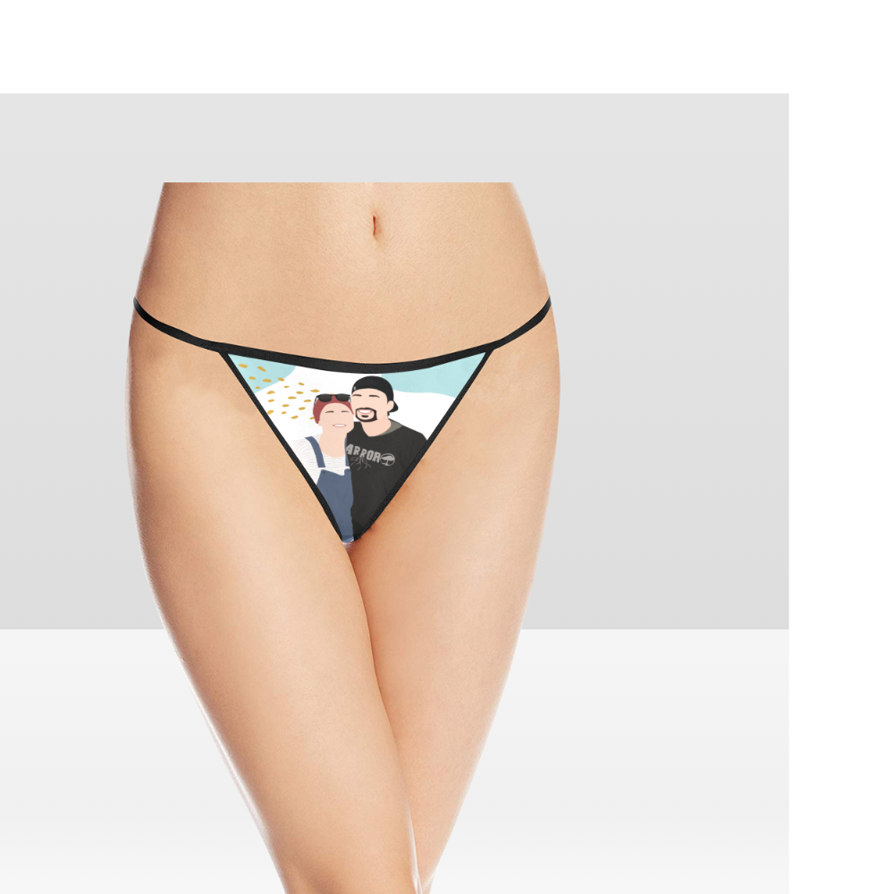 Personalized Faceless Illustration Multi Photo Design Panties - USTAD HOME