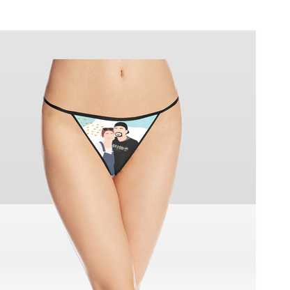 Personalized Faceless Illustration Multi Photo Design Panties - USTAD HOME