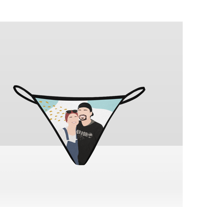 Personalized Faceless Illustration Multi Photo Design Panties - USTAD HOME