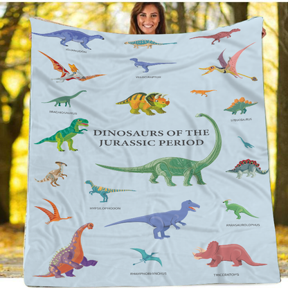 Awesome "Dinosaurs of the Jurassic Period" 3-Piece Bedding Set - USTAD HOME
