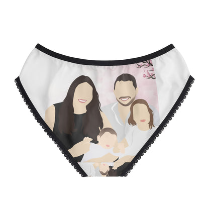 Personalized Faceless Illustration Multi Photo Design Panties - USTAD HOME