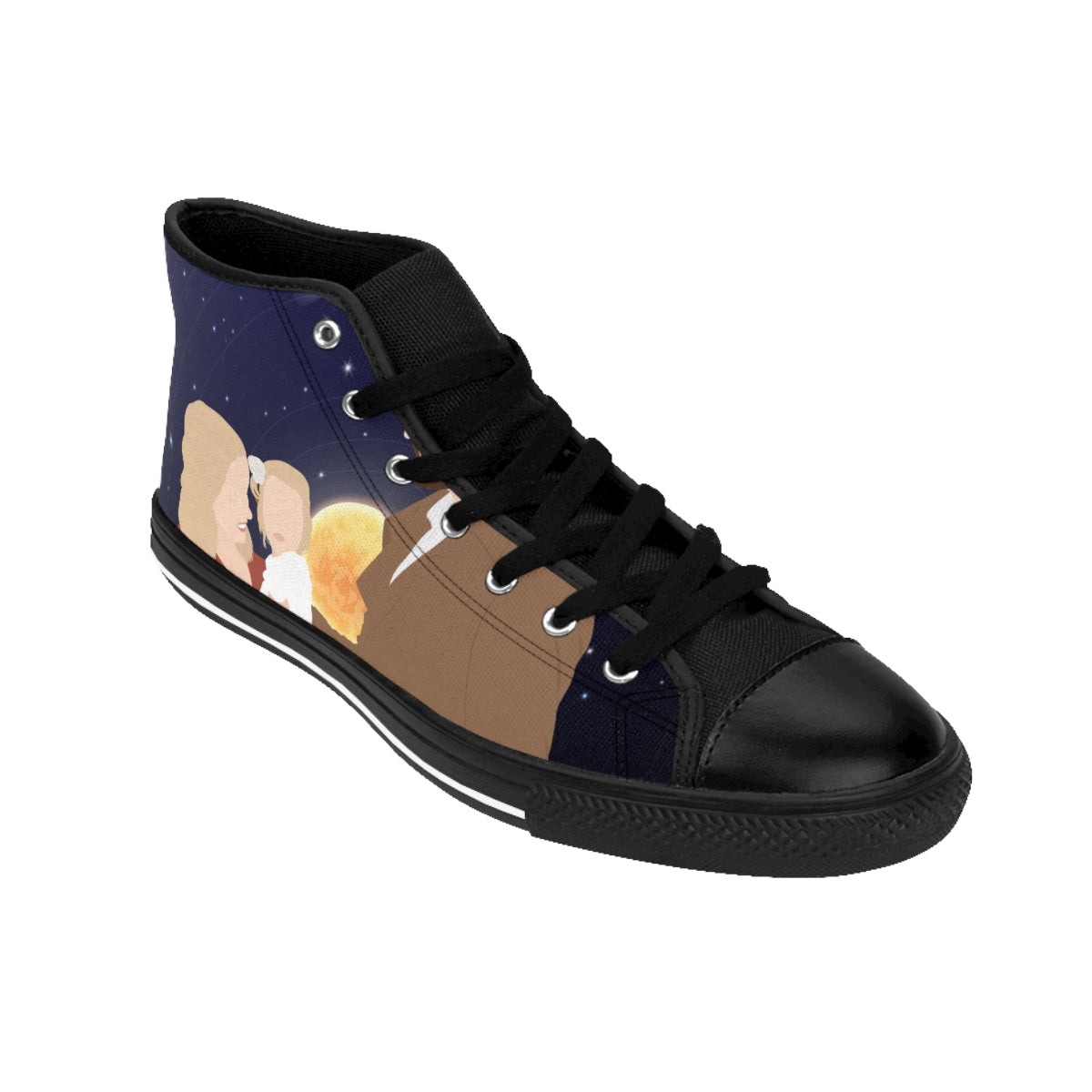 Personalized Faceless Illustration Photo Design Top Canvas Men's Shoes - USTAD HOME