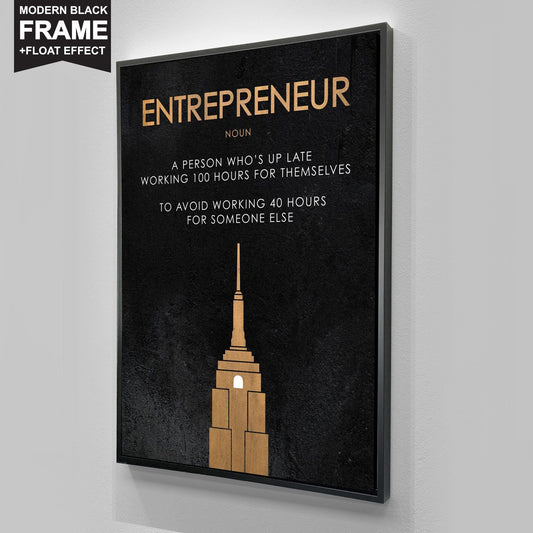 Inspiring "Entrepreneur" Canvas - USTAD HOME