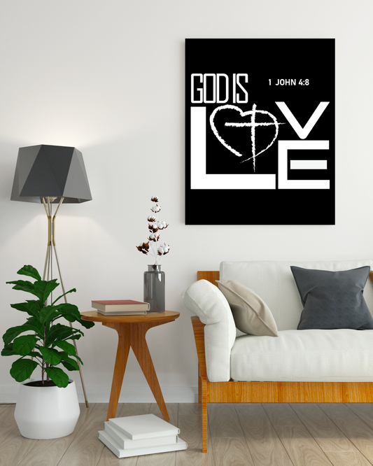 Impressive "GOD is LOVE" Canvas Print - USTAD HOME