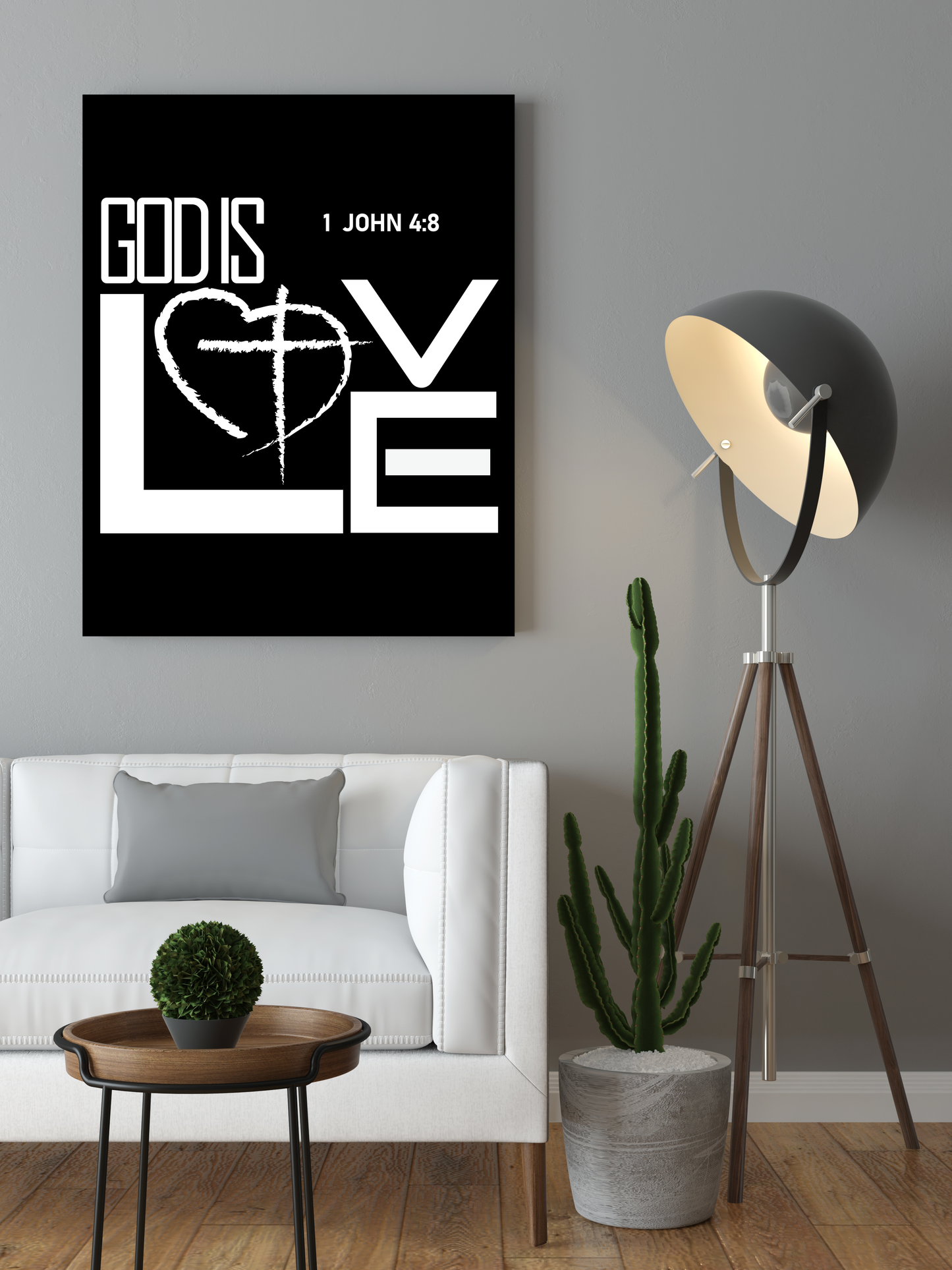 Impressive "GOD is LOVE" Canvas Print - USTAD HOME