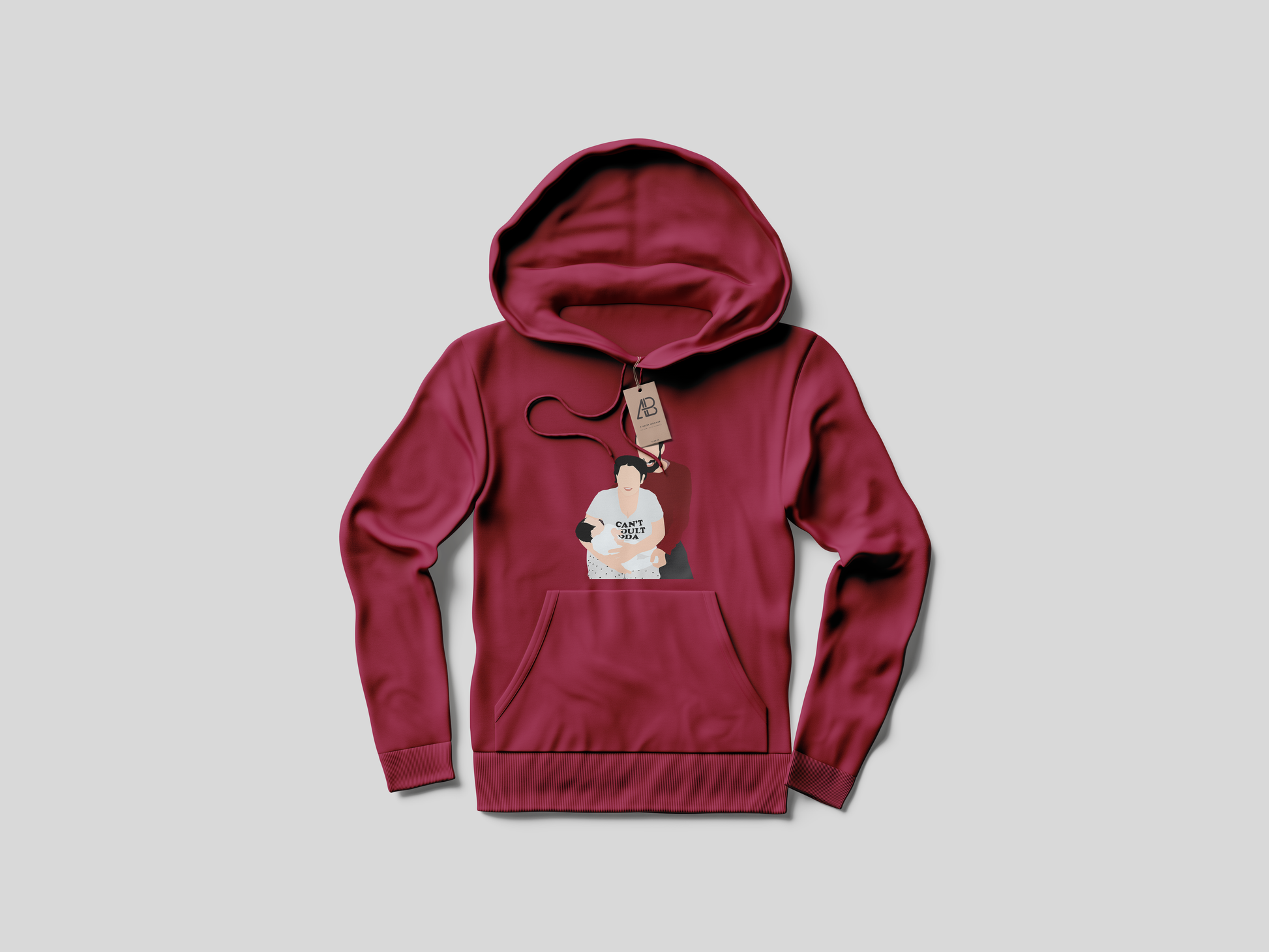 Personalised Faceless Illustration Photo Design Front Print Unisex Hoodie - USTAD HOME