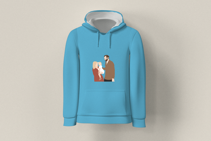 Personalised Faceless Illustration Photo Design Front Print Unisex Hoodie - USTAD HOME