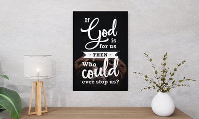 Inspirational "God is for us" Canvas Print - USTAD HOME