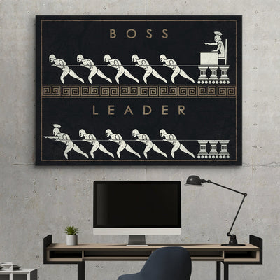 Premium "Boss vs. Leader" Canvas - USTAD HOME