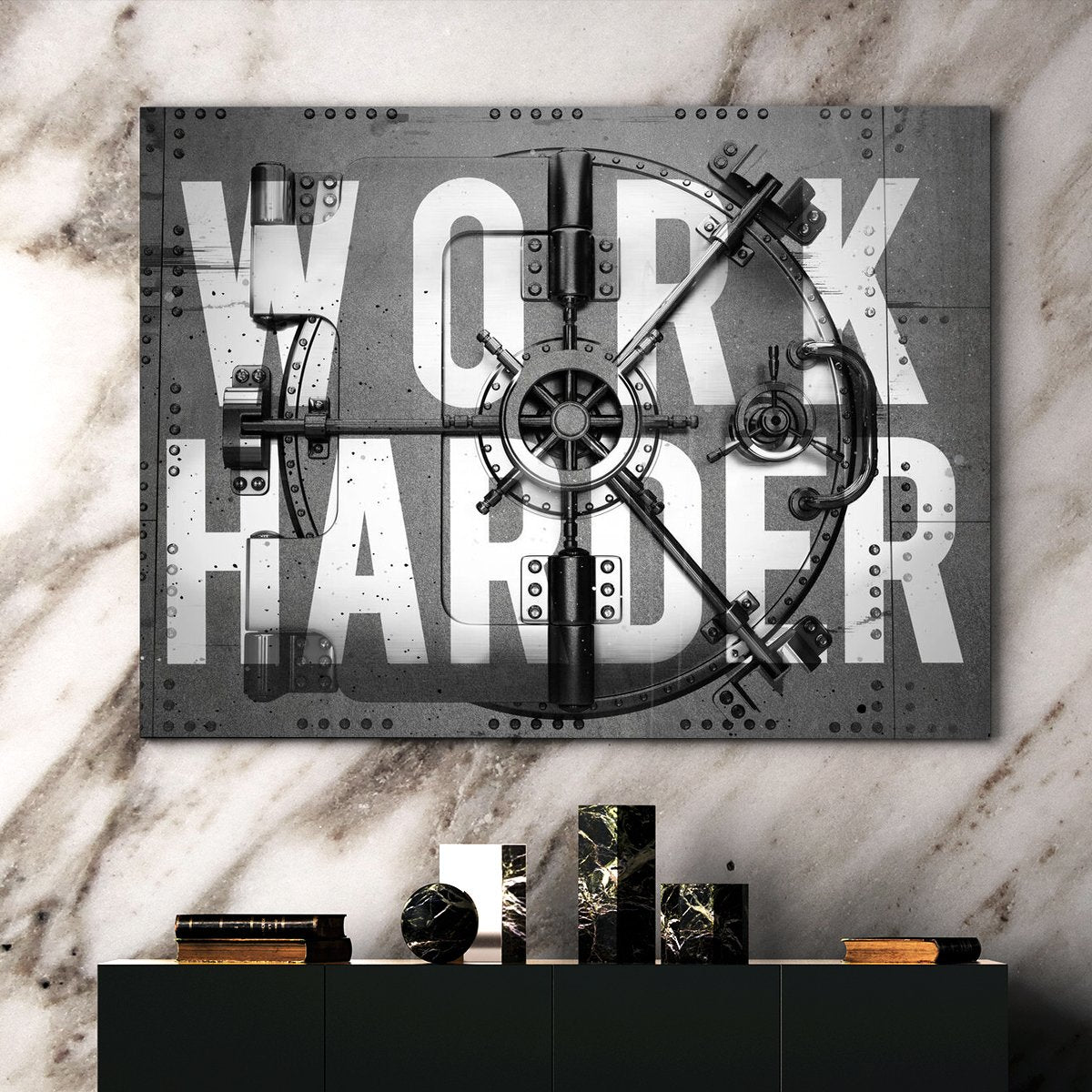 Deluxe "Work Harder (Vault)" Canvas - USTAD HOME
