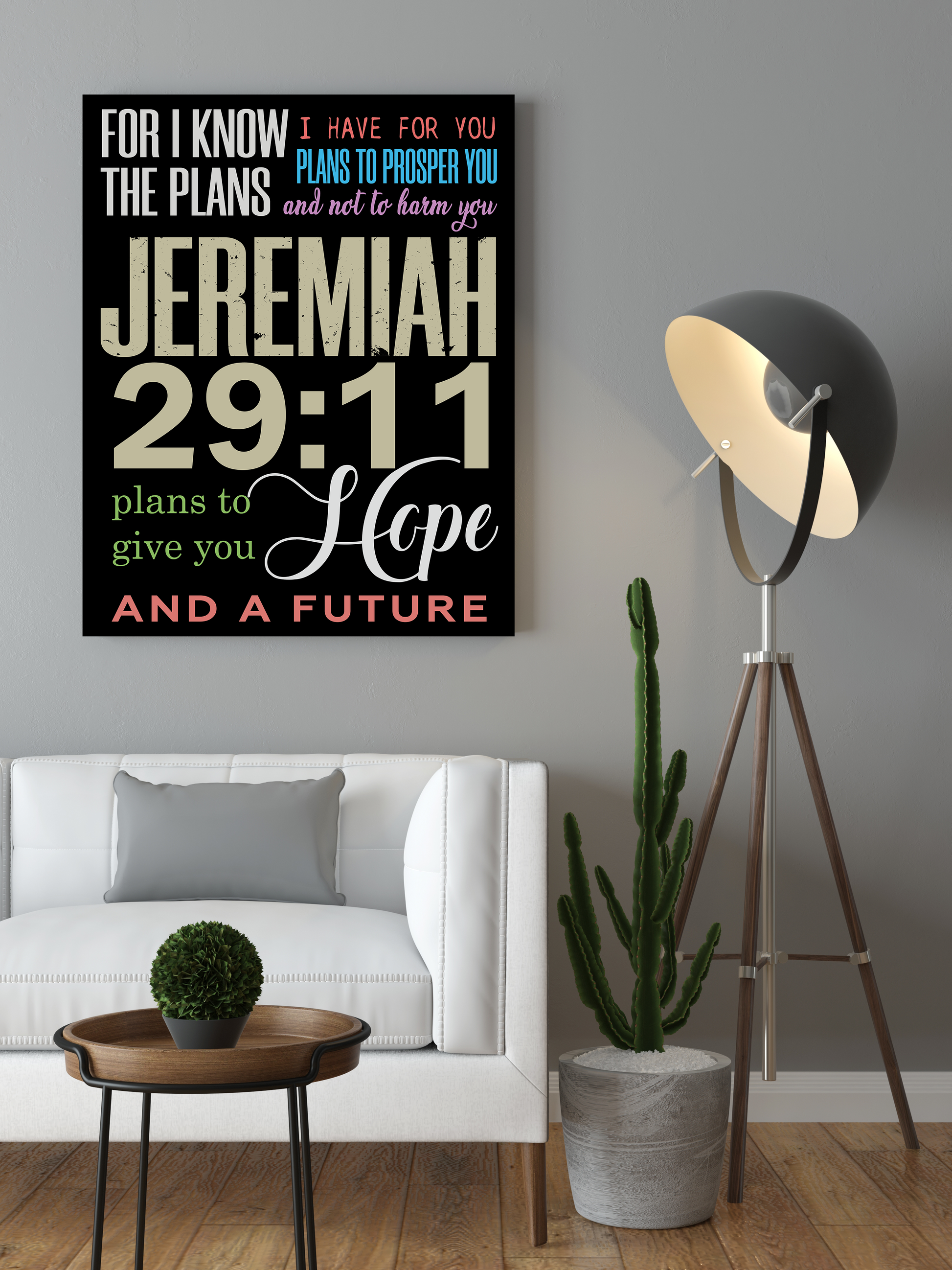 Marvelous "JEREMIAH 29:11" Canvas Print - USTAD HOME