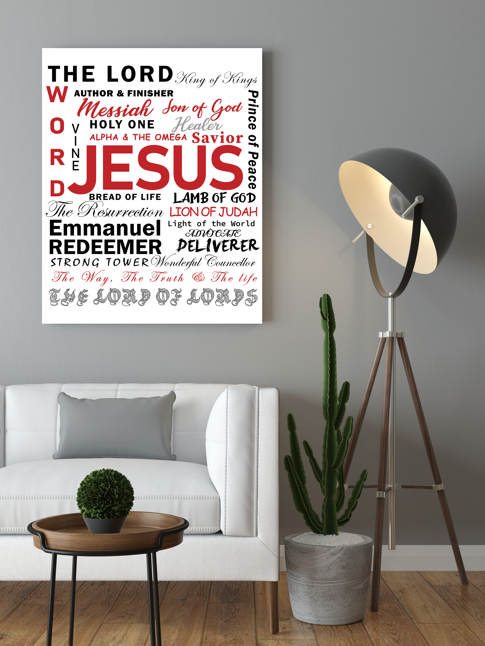 Excellent 'JESUS" Canvas Print - USTAD HOME