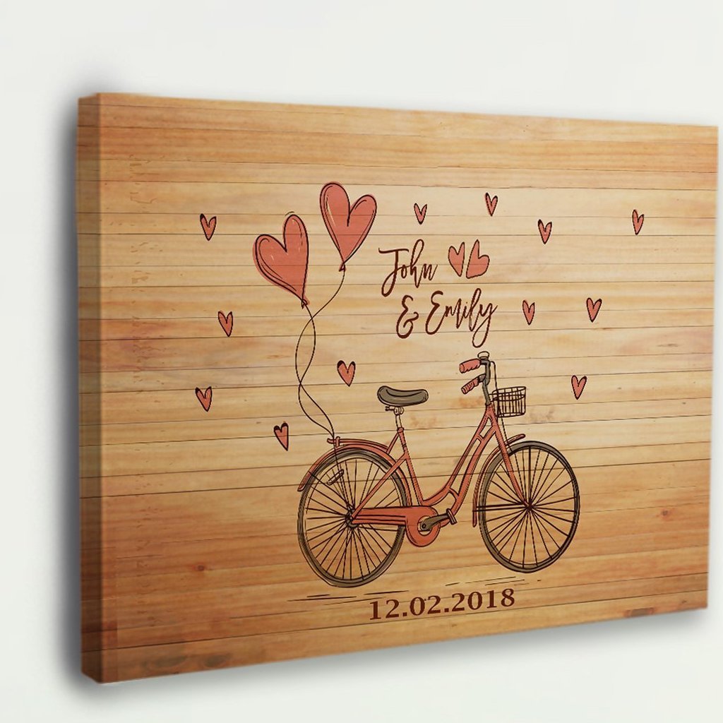 Beautiful "RIDING TOGETHER" Couple Canvas - USTAD HOME