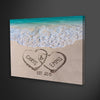 Alluring "LOVE ON BEACH" Personalized Canvas - USTAD HOME
