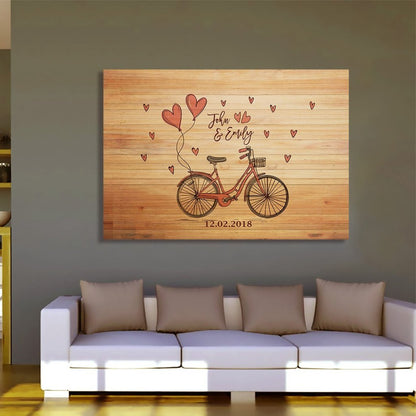 Beautiful "RIDING TOGETHER" Couple Canvas - USTAD HOME