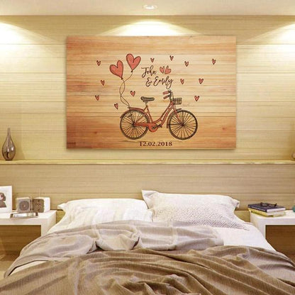 Beautiful "RIDING TOGETHER" Couple Canvas - USTAD HOME