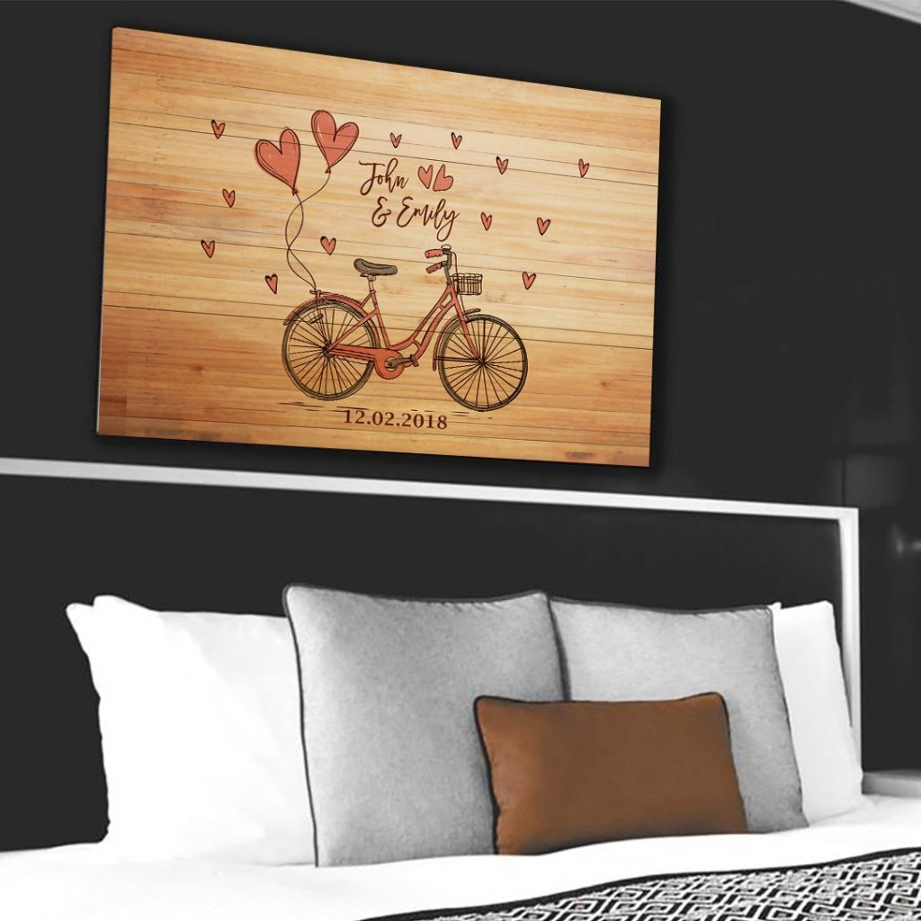 Beautiful "RIDING TOGETHER" Couple Canvas - USTAD HOME