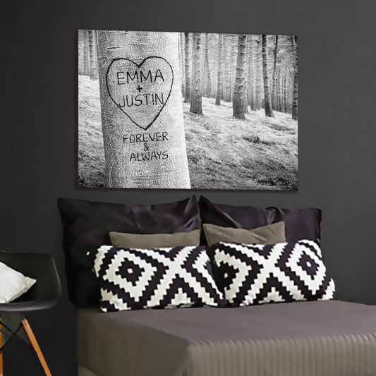 Delightful "FOREVER MY LOVE TREE" Canvas - USTAD HOME