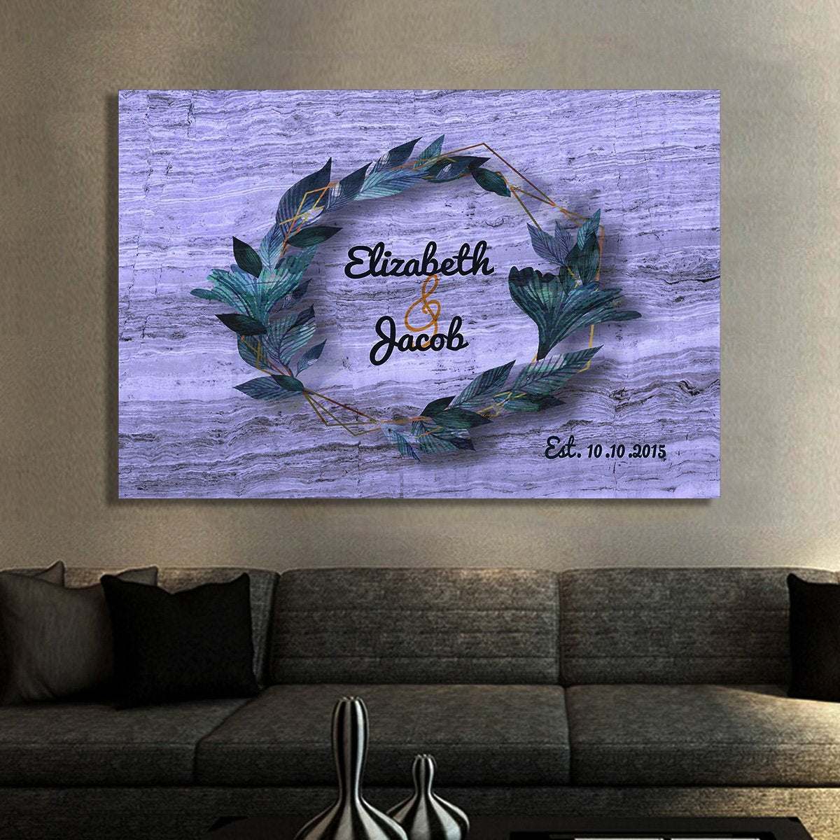 Lovely " My First Thought is Always You" Premium Canvas - USTAD HOME