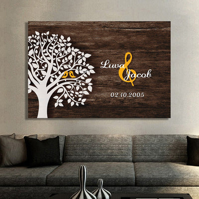 Stunning "LOVELY TREE" Personalized Canvas - USTAD HOME