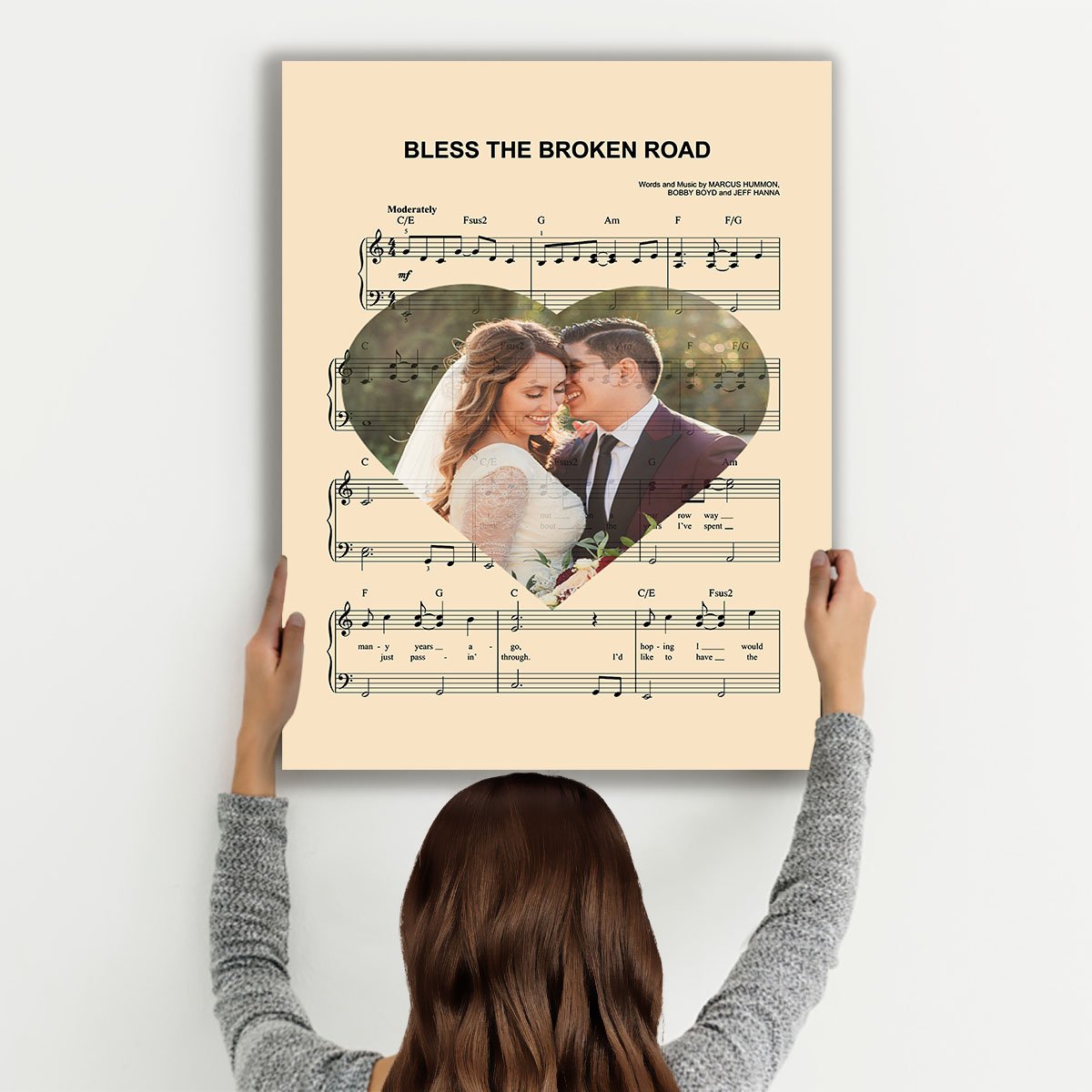Premium "MUSIC ART" Personalized Couple Canvas - USTAD HOME