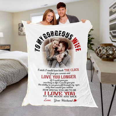 Premium "My Gorgeous Wife" Photo Blanket - USTAD HOME
