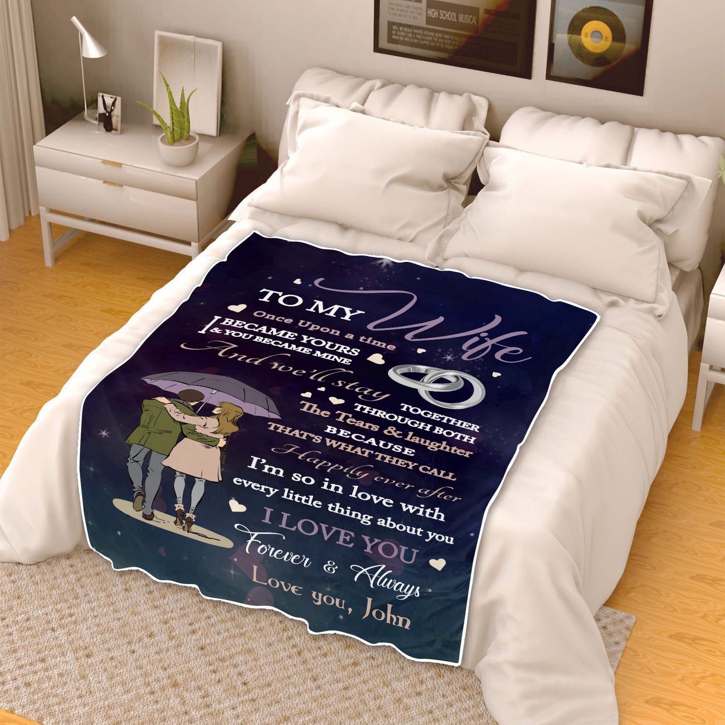 Premium " I Became Yours & You Became Mine " Couples Blanket - USTAD HOME
