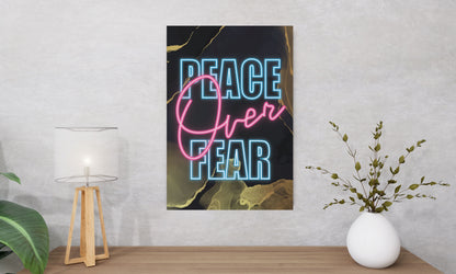 Awesome "Peace Over fear" Canvas Print - USTAD HOME