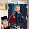 Personalised Superman Blanket 2 - USTAD HOME