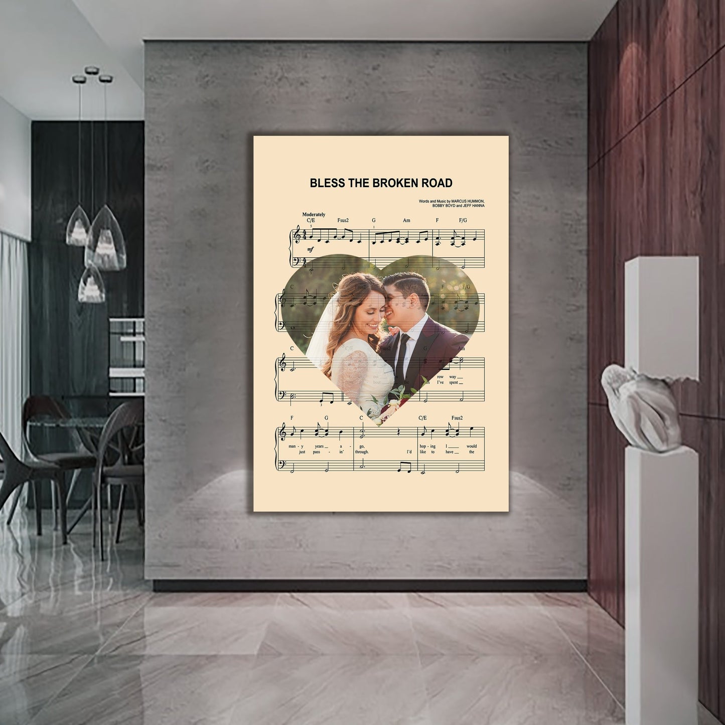 Premium "MUSIC ART" Personalized Couple Canvas - USTAD HOME